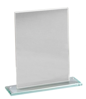 Skleněná plaketa stříbrná v dárkové krabičce 68353