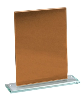 Skleněná plaketa bronzová v dárkové krabičce 68347