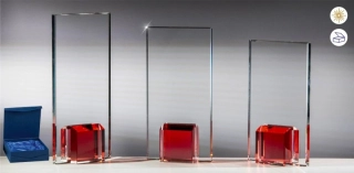 Skleněná plaketa v dárkové krabičce 68136